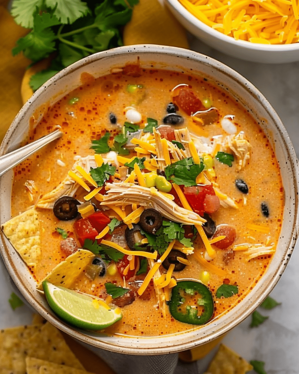 Creamy Chicken Enchilada Soup