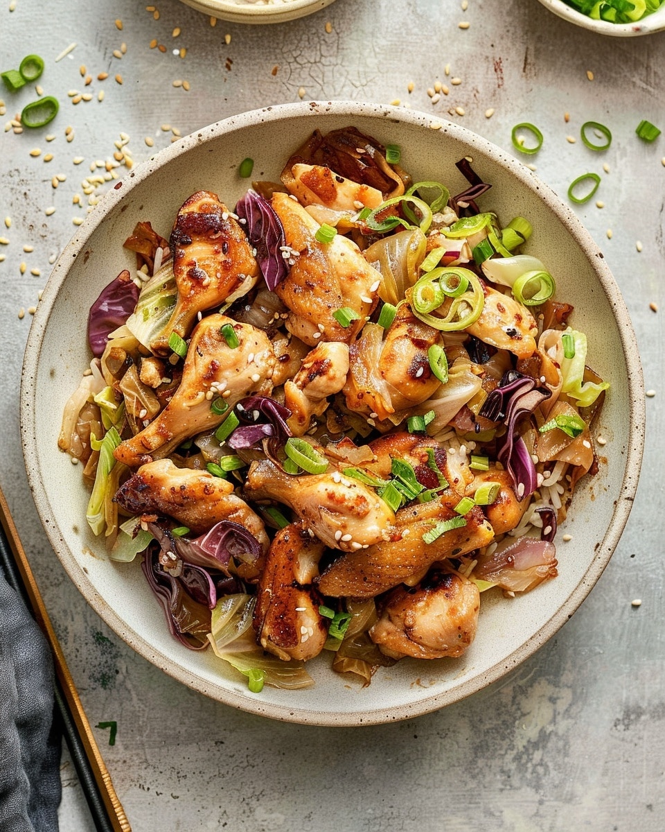 Crispy Chicken and Cabbage Stir-Fry