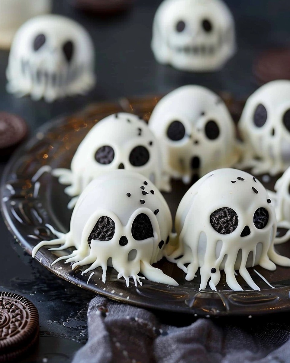 Spooky Ghost-Shaped Oreo Truffles