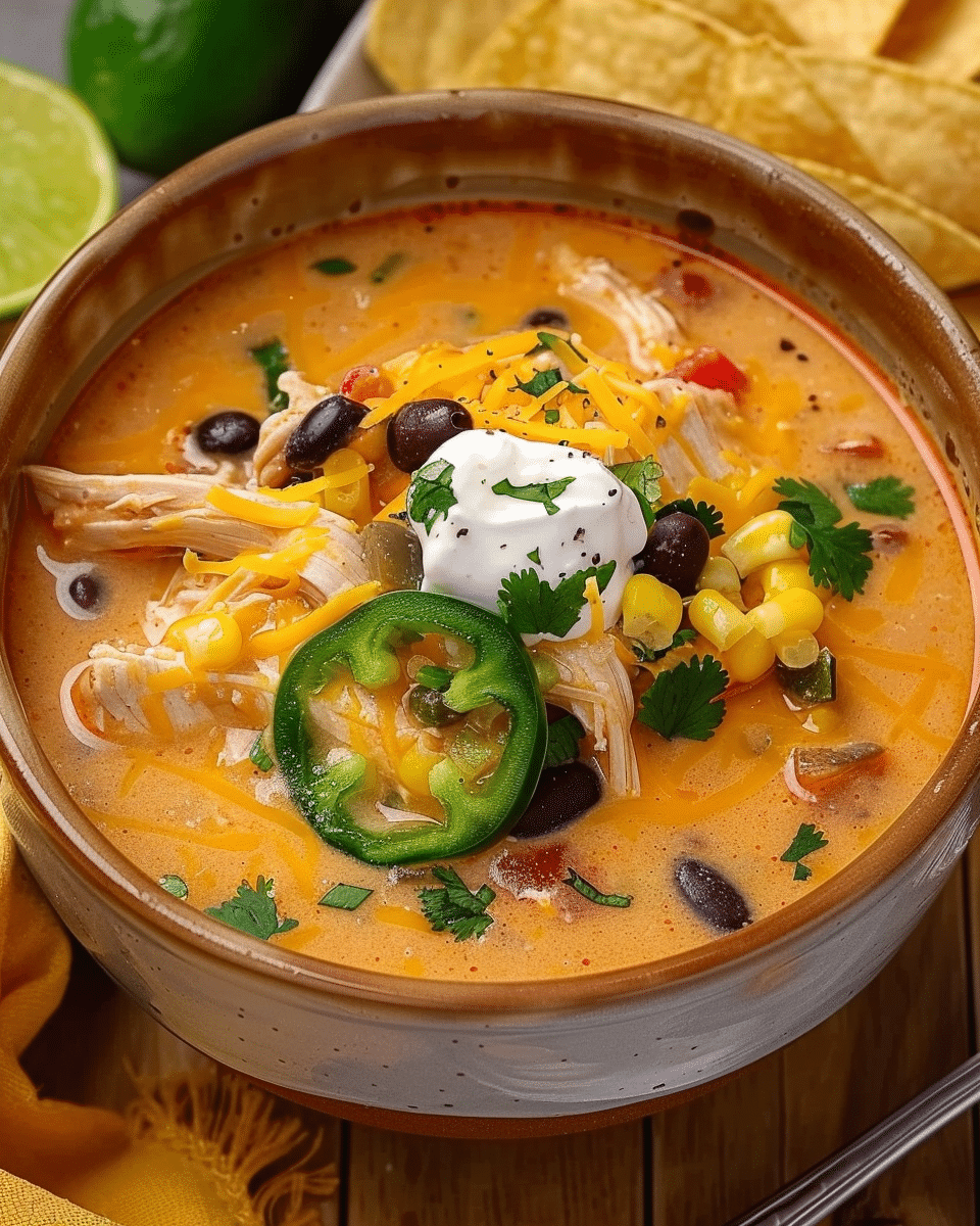Creamy Chicken Enchilada Soup