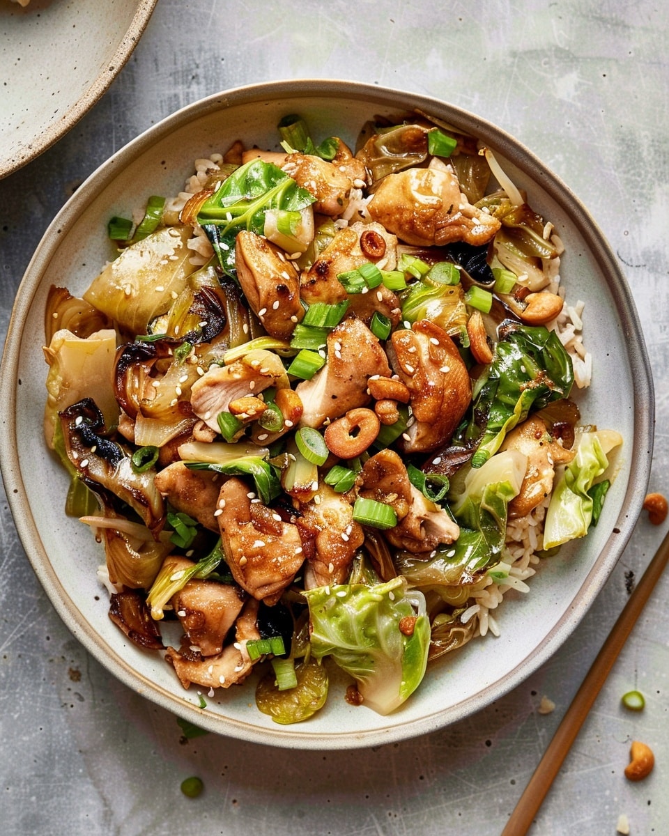 Crispy Chicken and Cabbage Stir-Fry