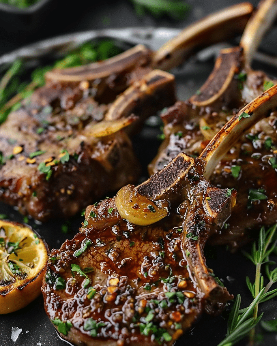 Garlic Butter Lamb Chops