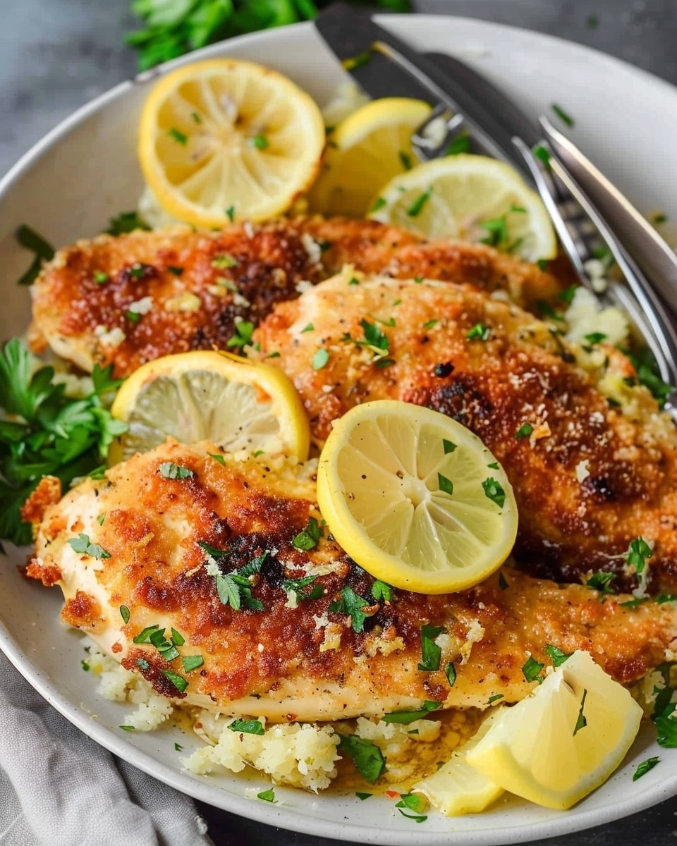 Parmesan-Crusted Lemon Chicken