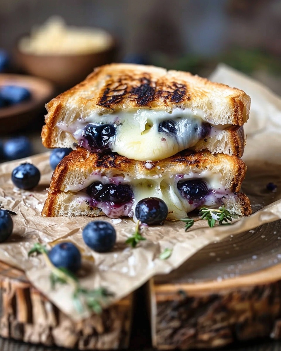 Gourmet Blueberry Grilled Cheese