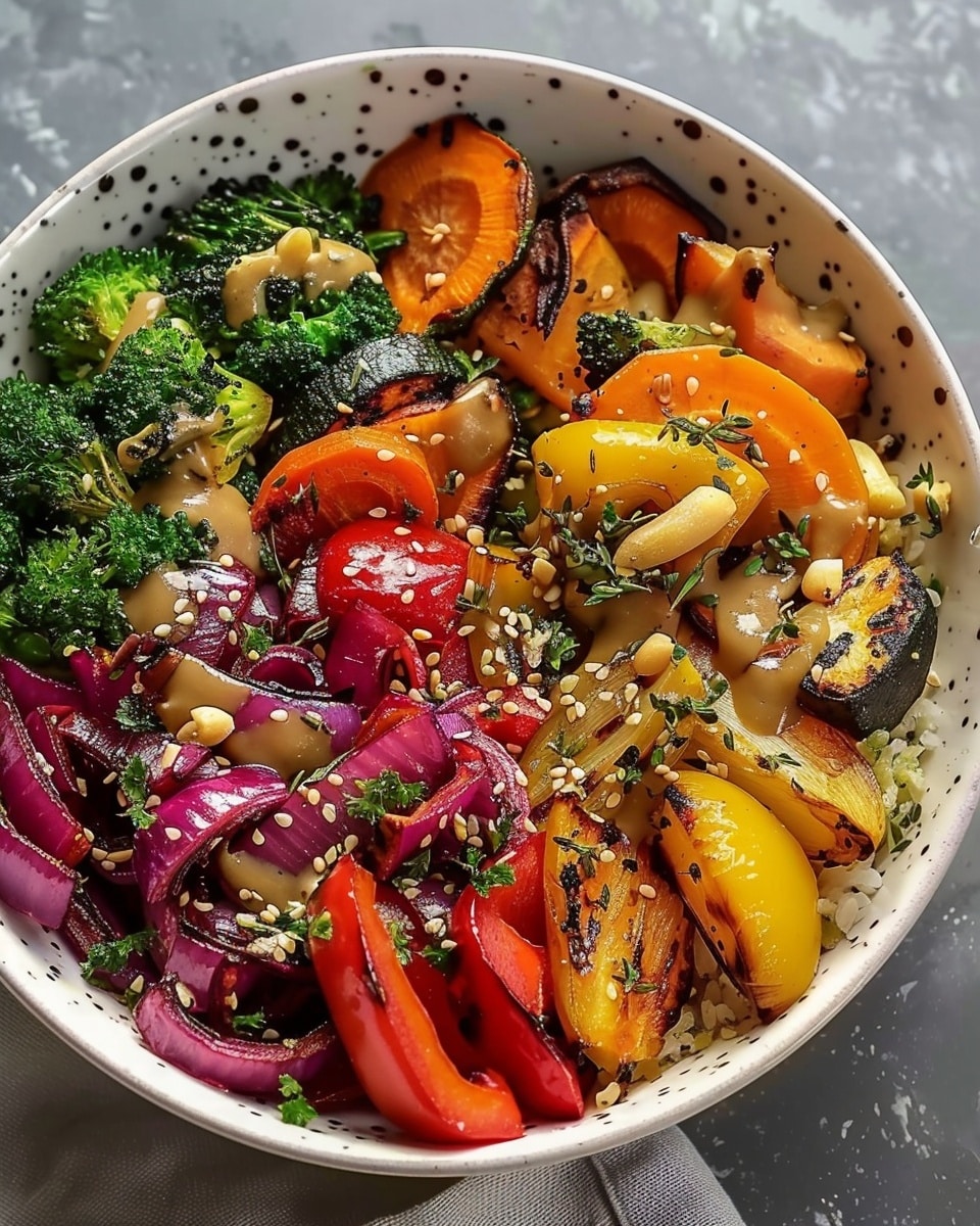 Amazing Roasted Veggie Rainbow Bowl