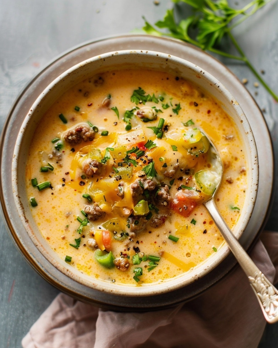 Cheeseburger Soup