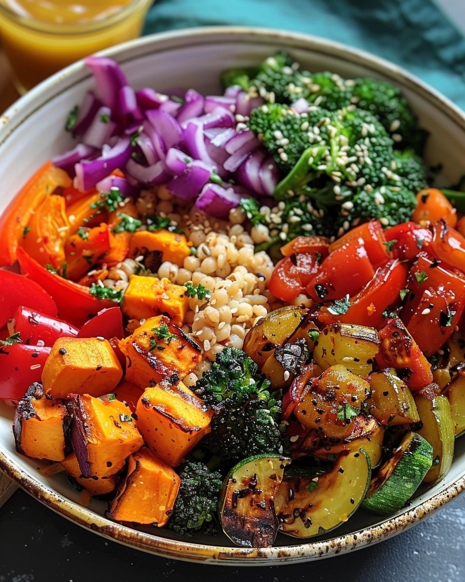 Amazing Roasted Veggie Rainbow Bowl