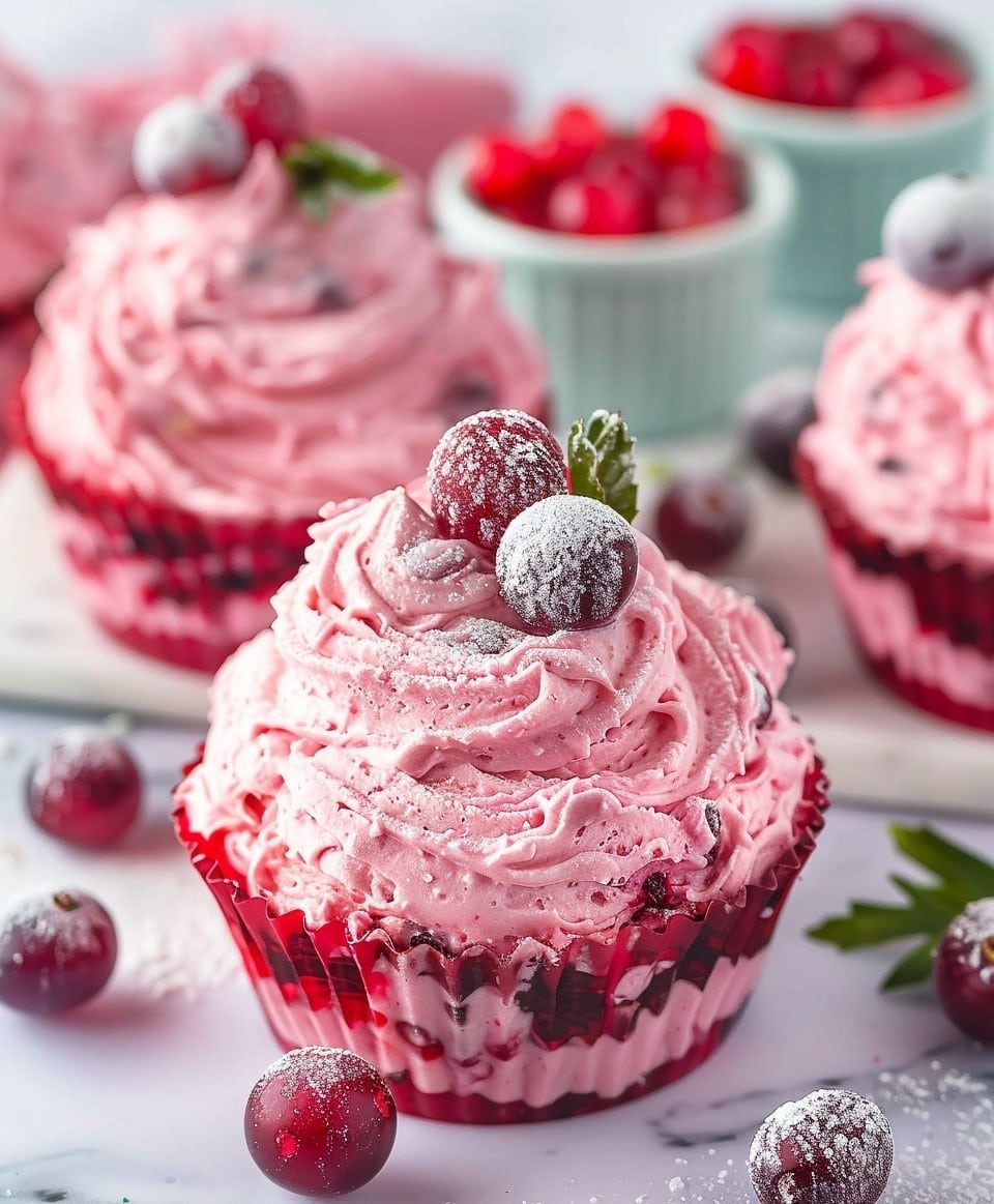 Cranberry Mousse Cups