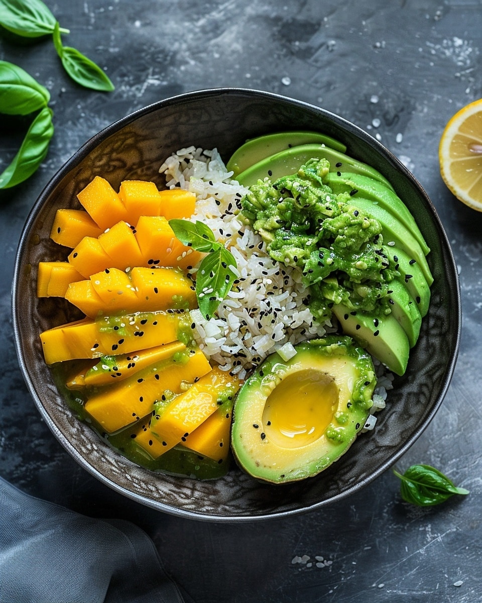 Spicy Mango & Avocado Rice Bowl