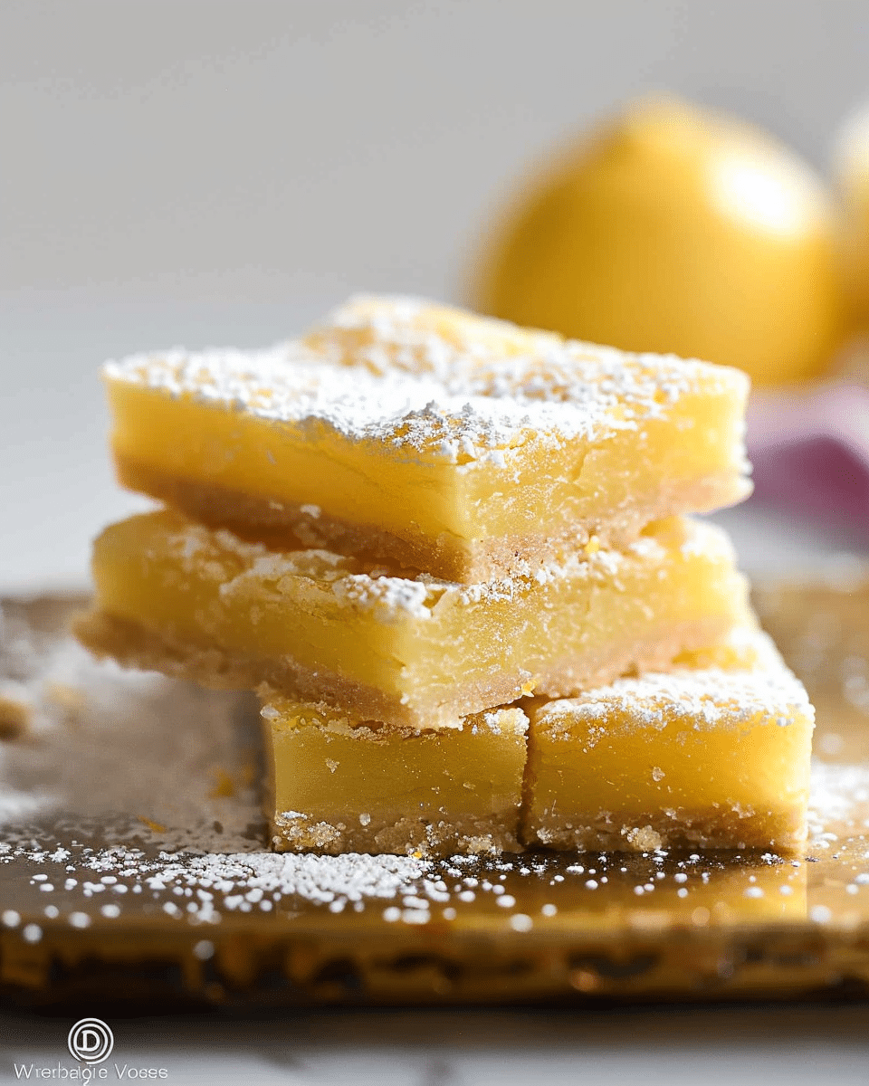 Lemon Bars with Shortbread Crust