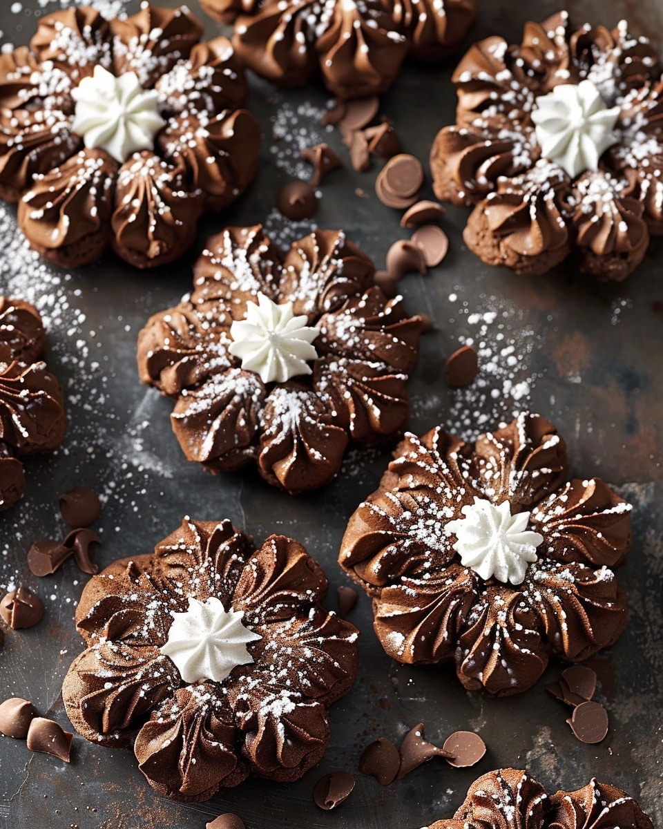 Chocolate Blossom Cookies