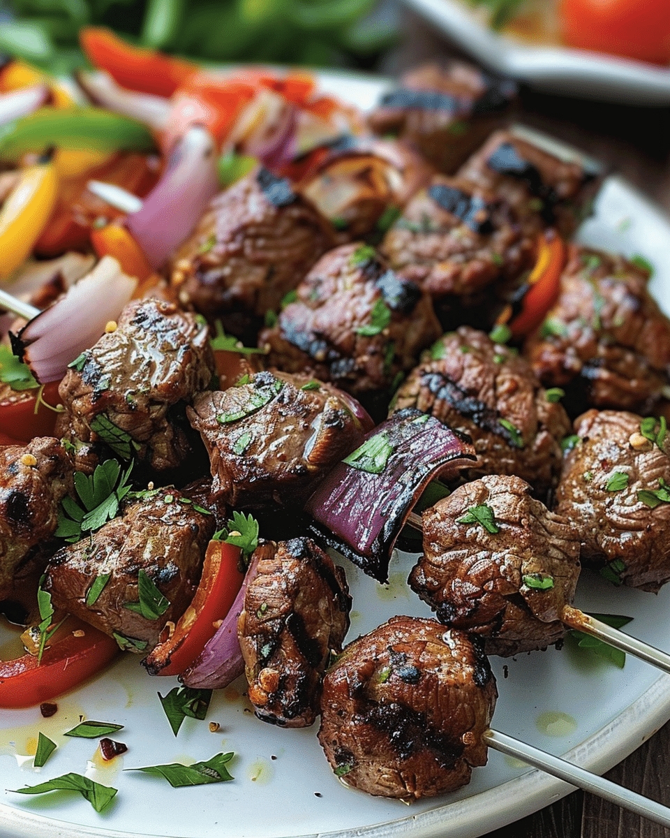 Greek Beef Kebabs