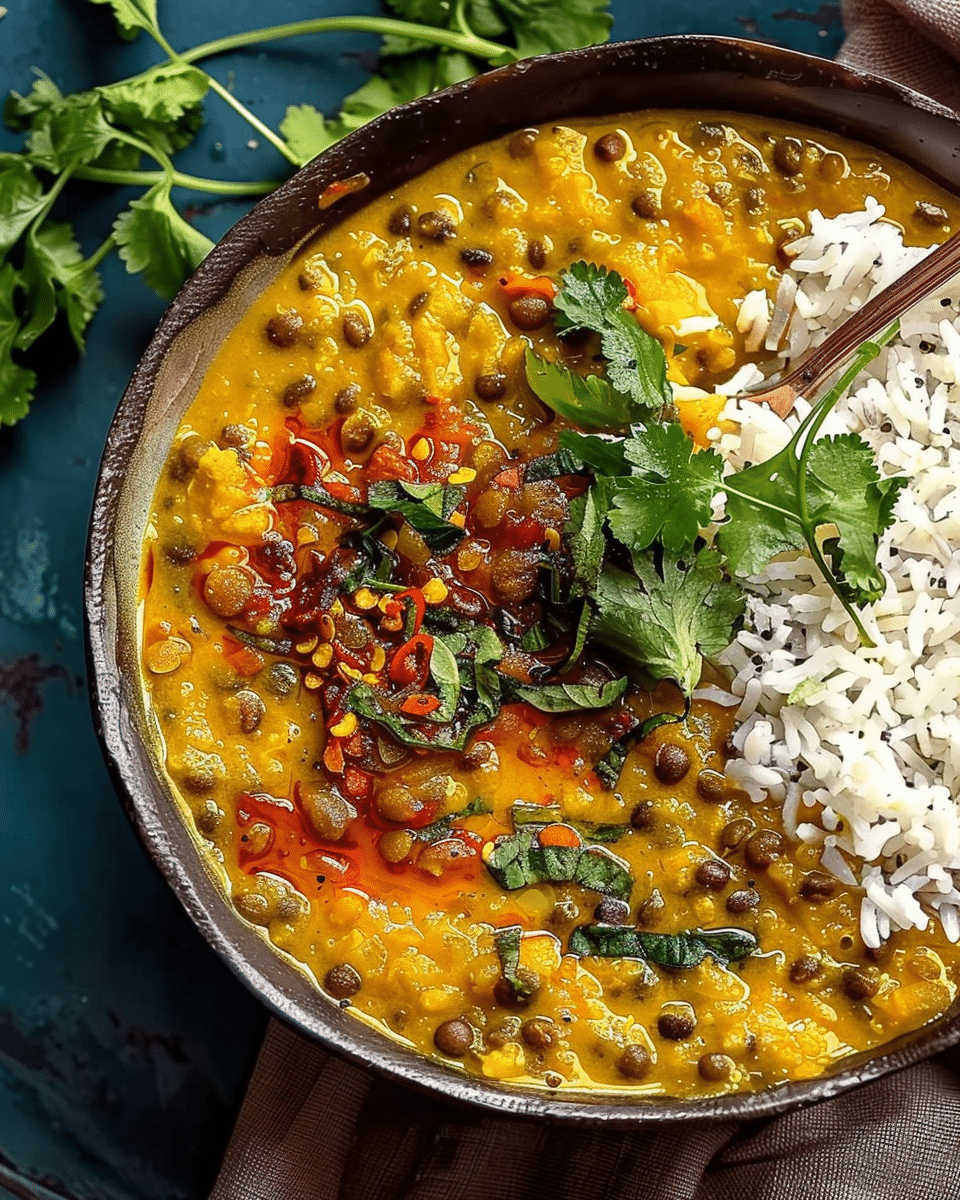 Comforting Two-Lentil Dal with Aromatic Tempering