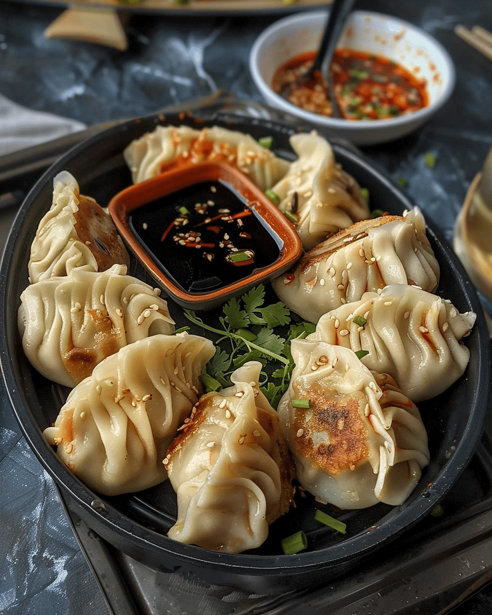 Easy Chicken Momo Dumplings