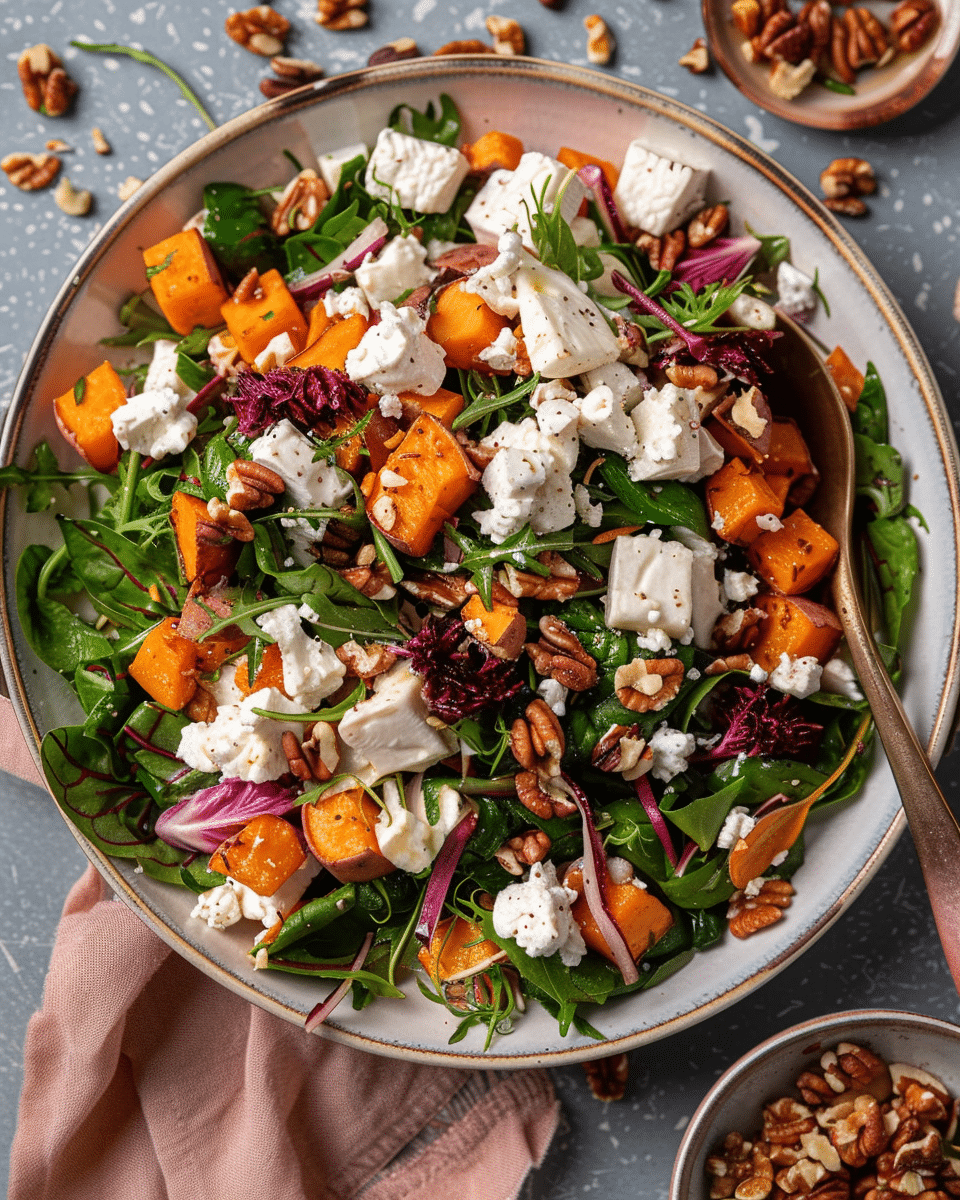 Goat Cheese and Sweet Potato Salad
