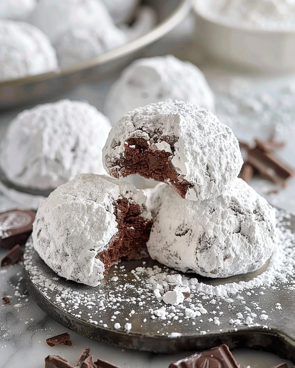 Classic Chocolate Snowball Cookies