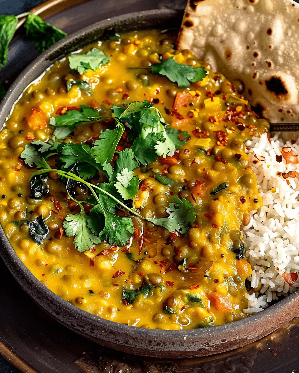 Comforting Two-Lentil Dal with Aromatic Tempering