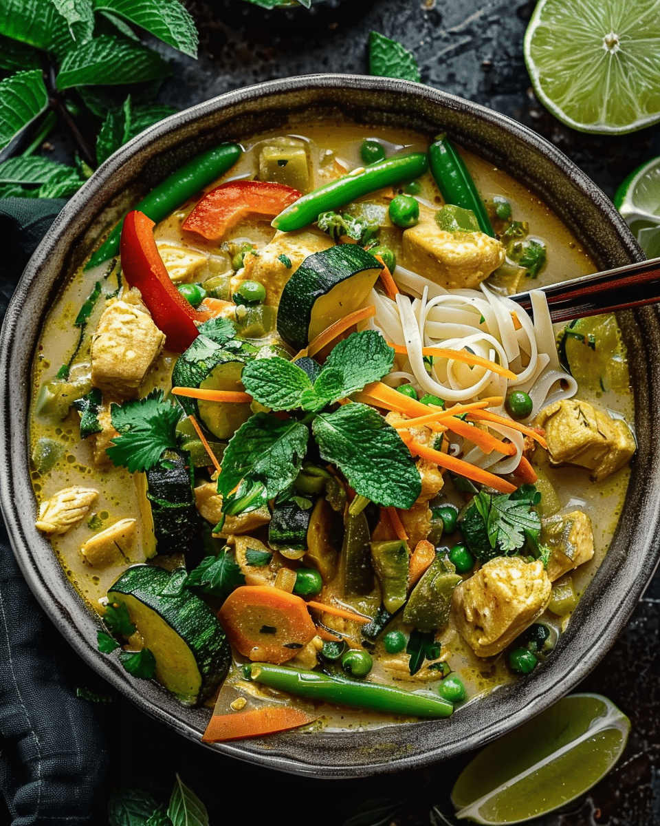 Thai Green Chicken Curry with Vegetables