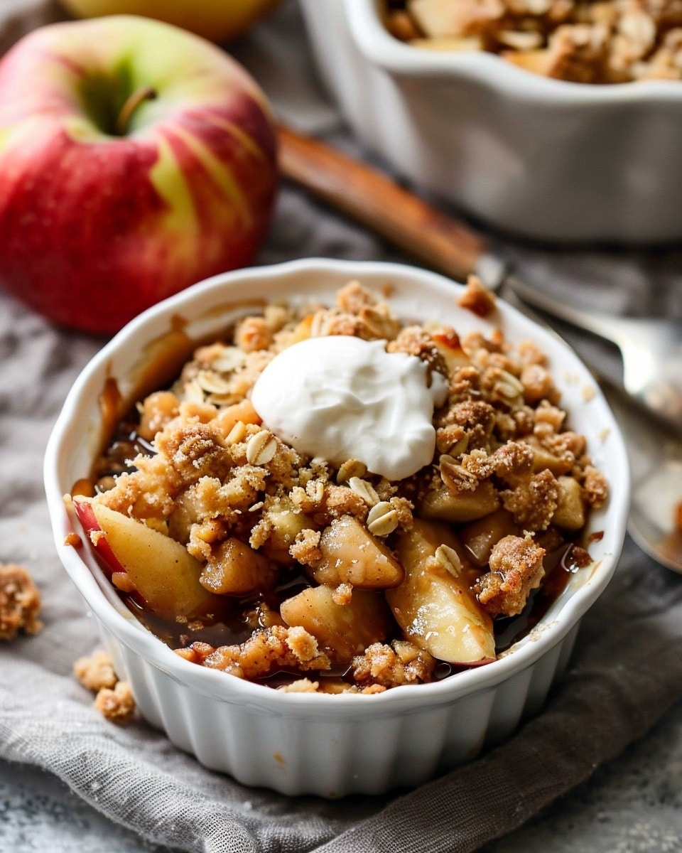 Individual Apple Crumbles