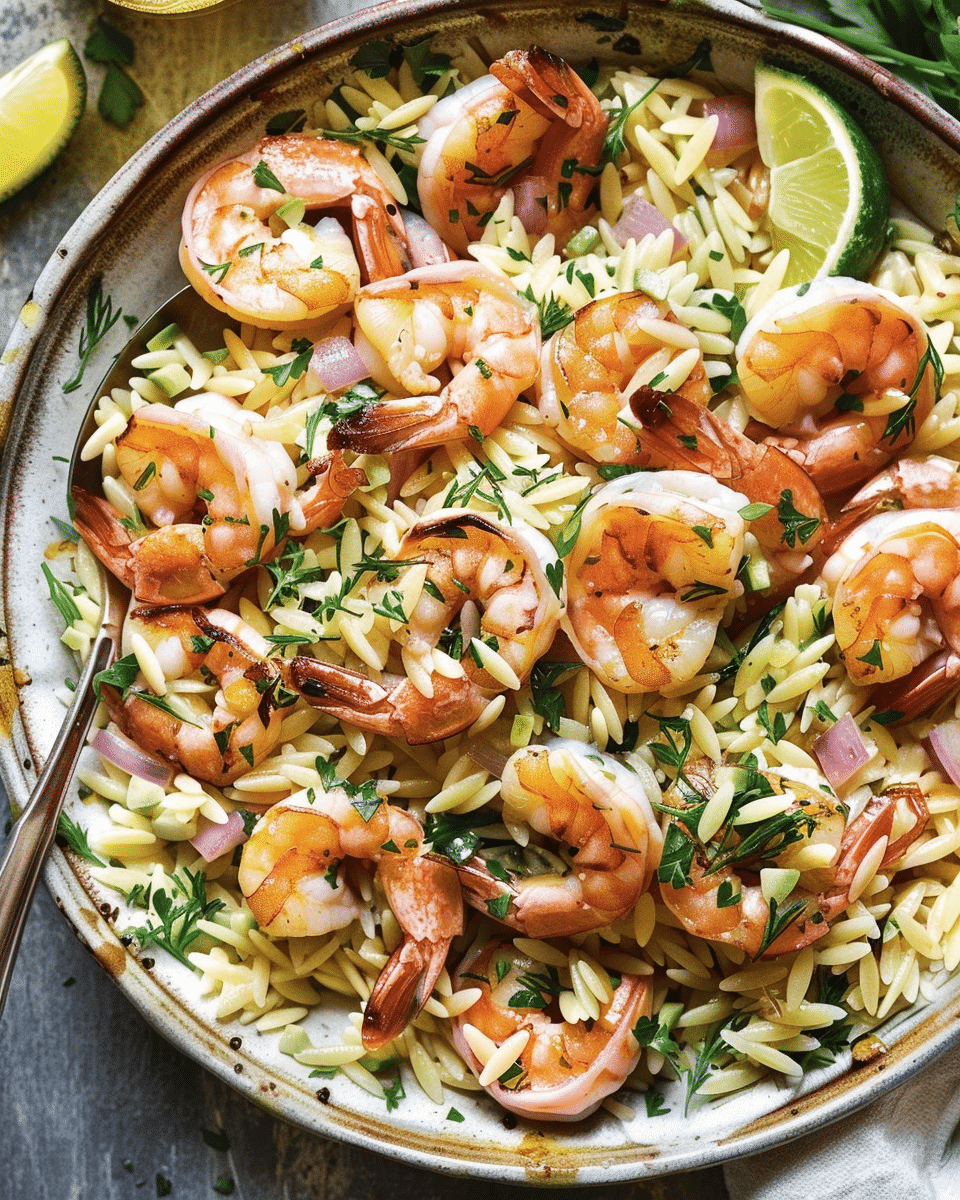 Roasted Shrimp and Orzo