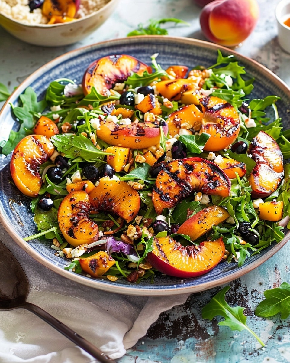 Grilled Peach Salad
