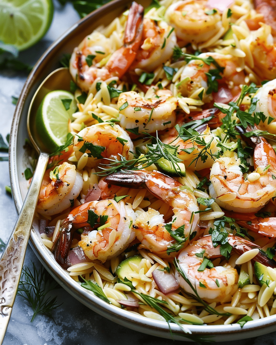 Roasted Shrimp and Orzo