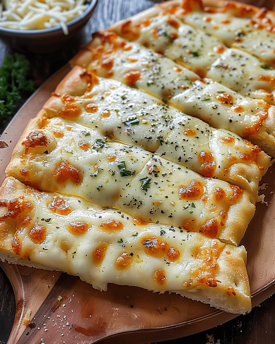 Cheesy Garlic Pizza Bread