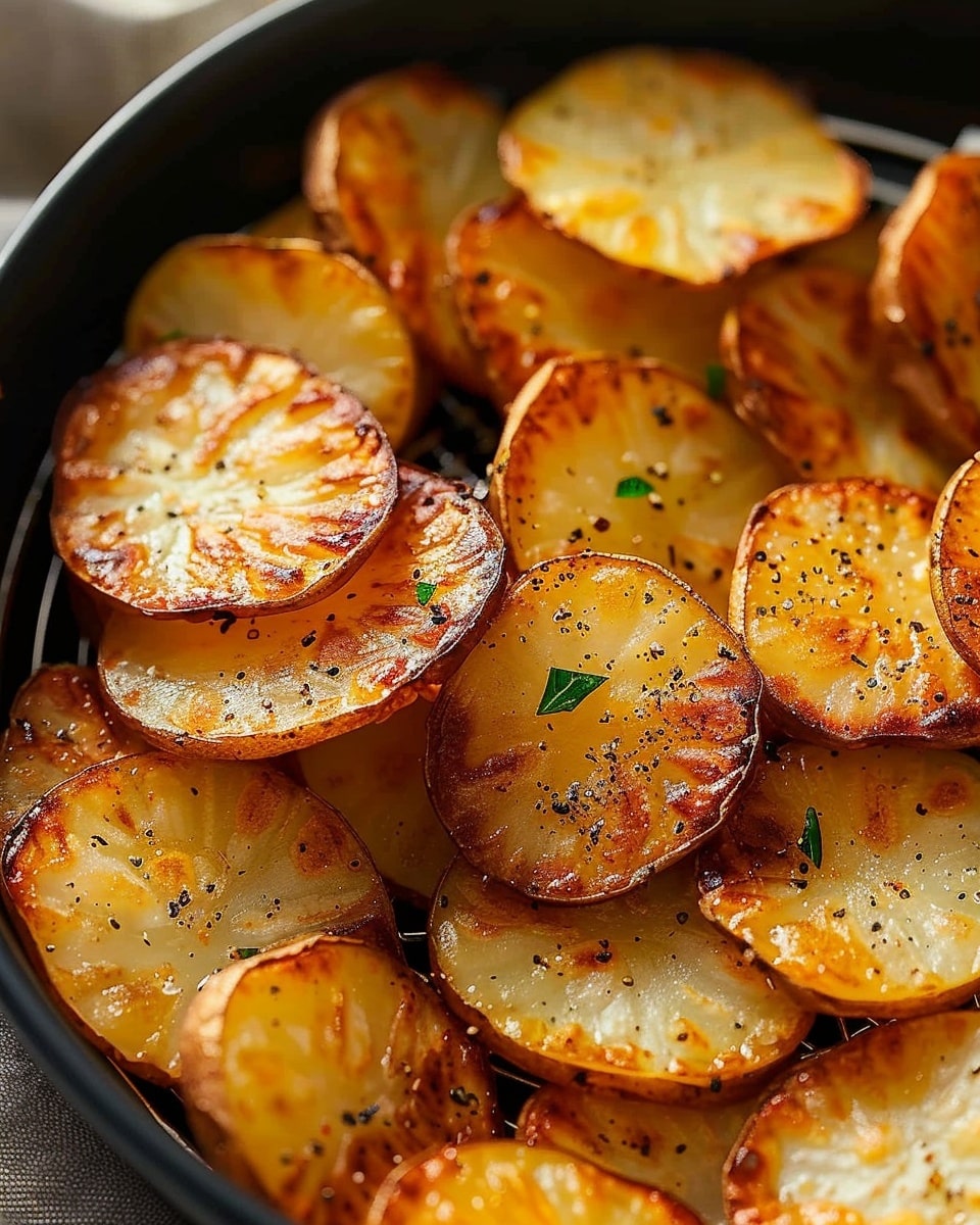 Air Fryer Sliced Potatoes