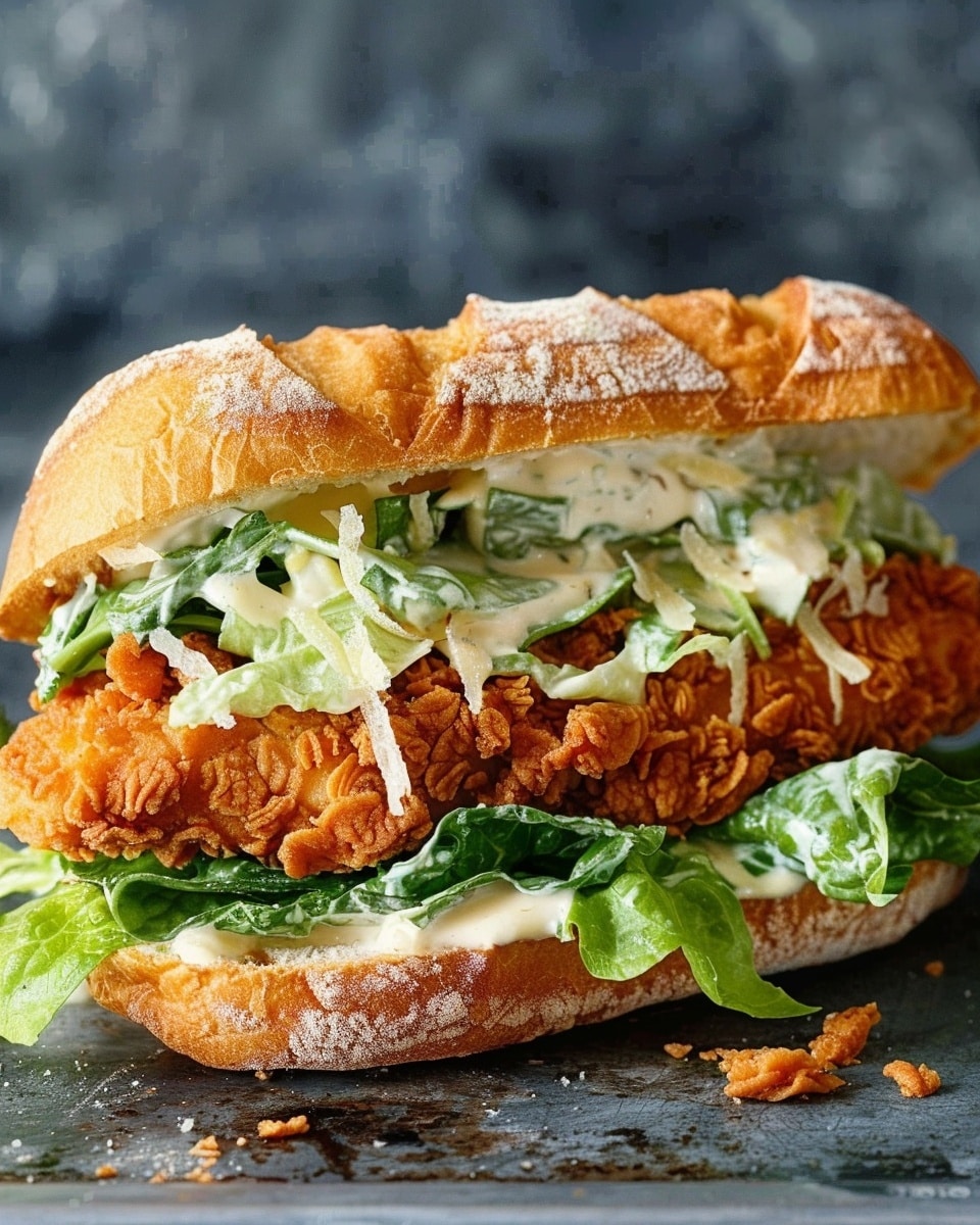 Crispy Chicken Caesar Sandwich