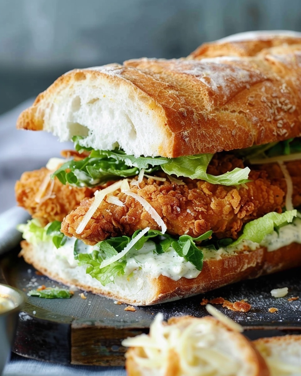 Crispy Chicken Caesar Sandwich