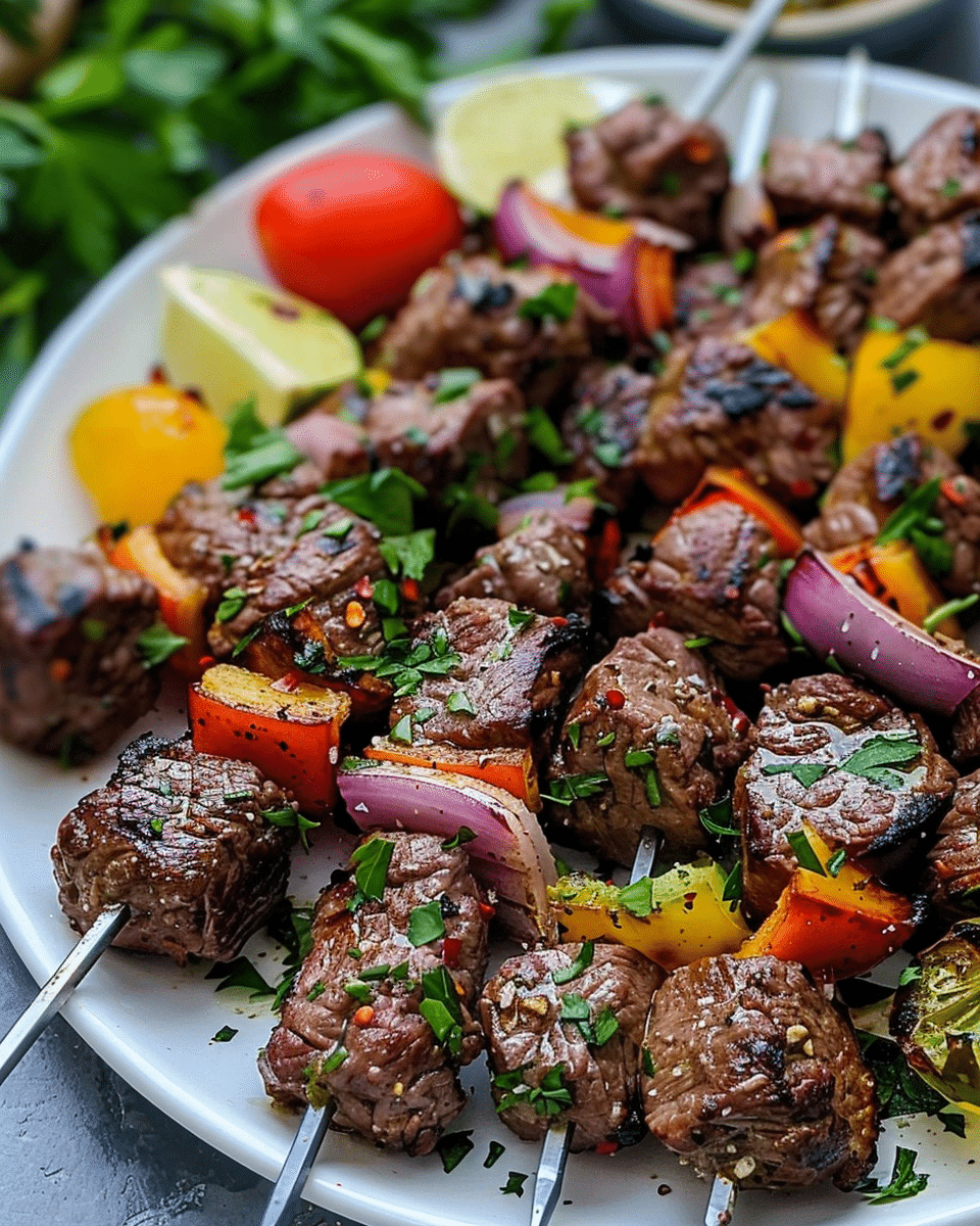 Greek Beef Kebabs