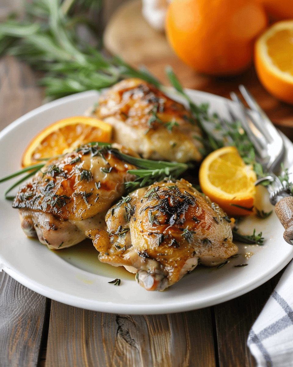 Sweet and Savory Roasted Orange Chicken Recipe