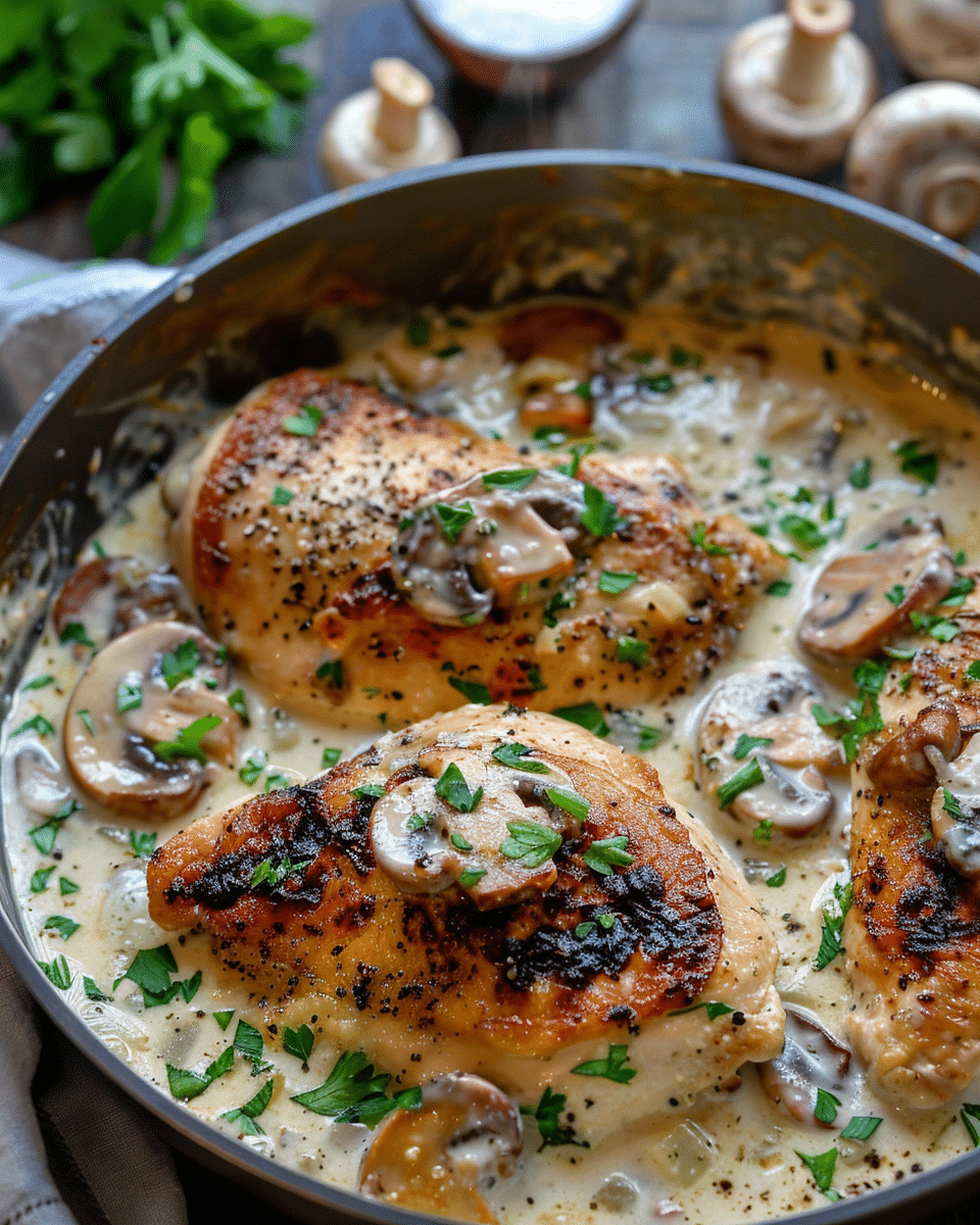 20-Minute Creamy Mushroom Chicken