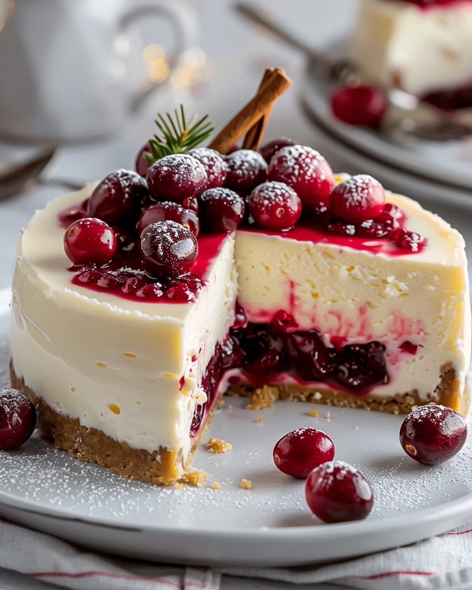 Cranberry White Chocolate Cheesecake Recipe
