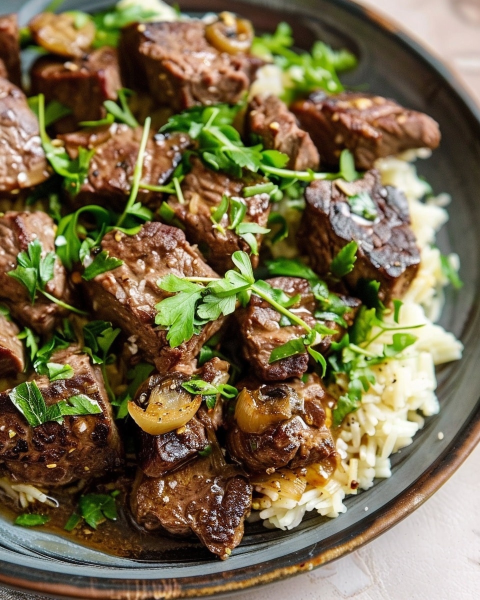 Crockpot Garlic Butter Steak Bites