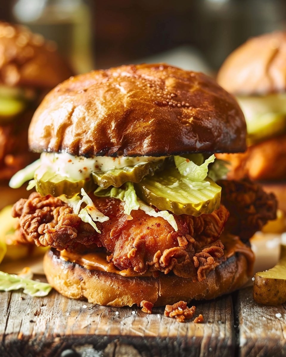 Nashville Hot Chicken Sliders with Dill Pickle Aioli