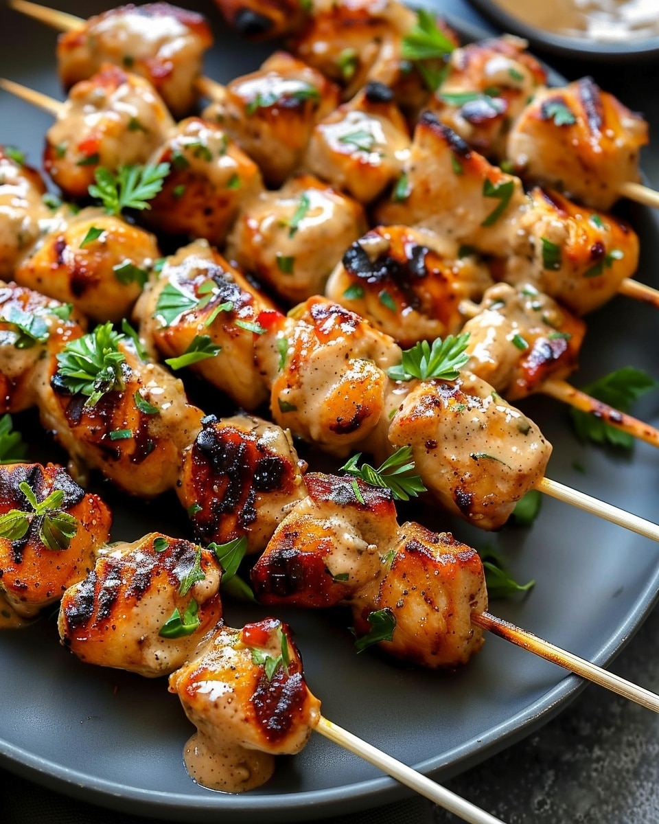 Bang Bang Chicken Skewers