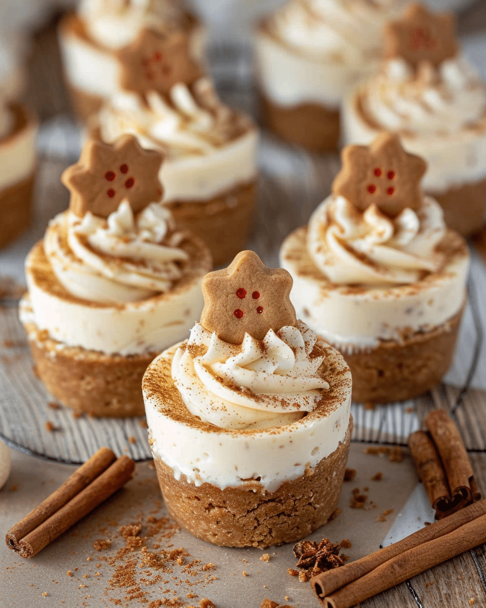 Easy Apple Crisp Mini Cheesecakes