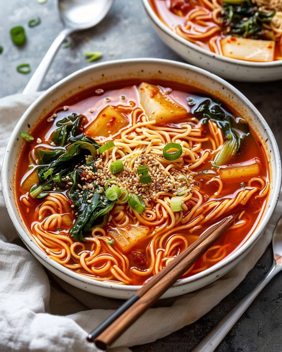 15-Minute Spicy Korean Noodle Soup