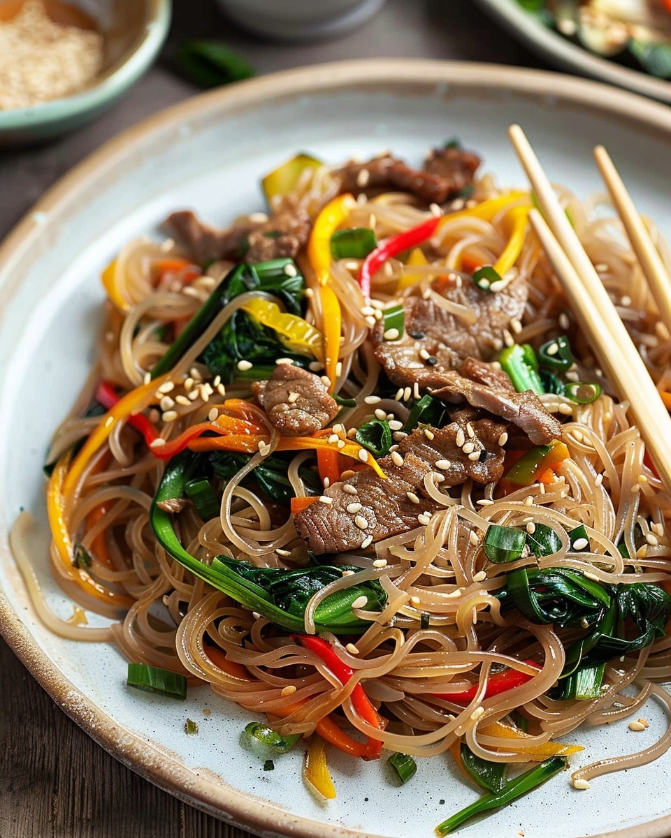 Japchae (Korean Noodles)