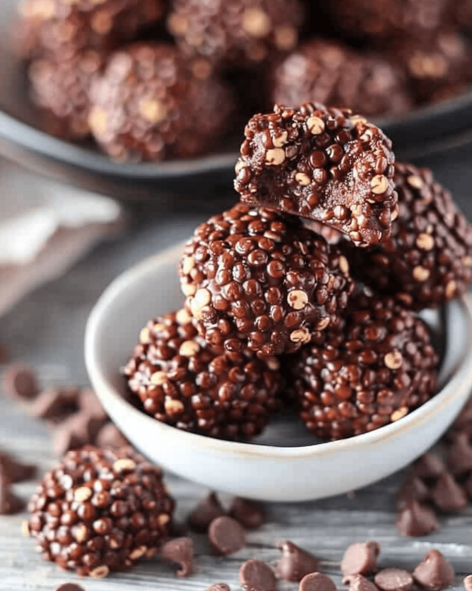 4-Ingredient Dark Chocolate Quinoa Bites