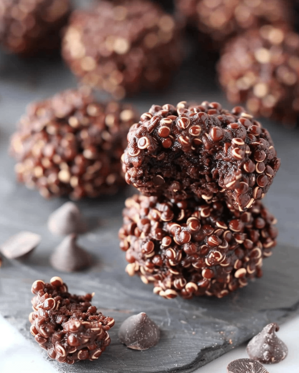 4-Ingredient Dark Chocolate Quinoa Bites
