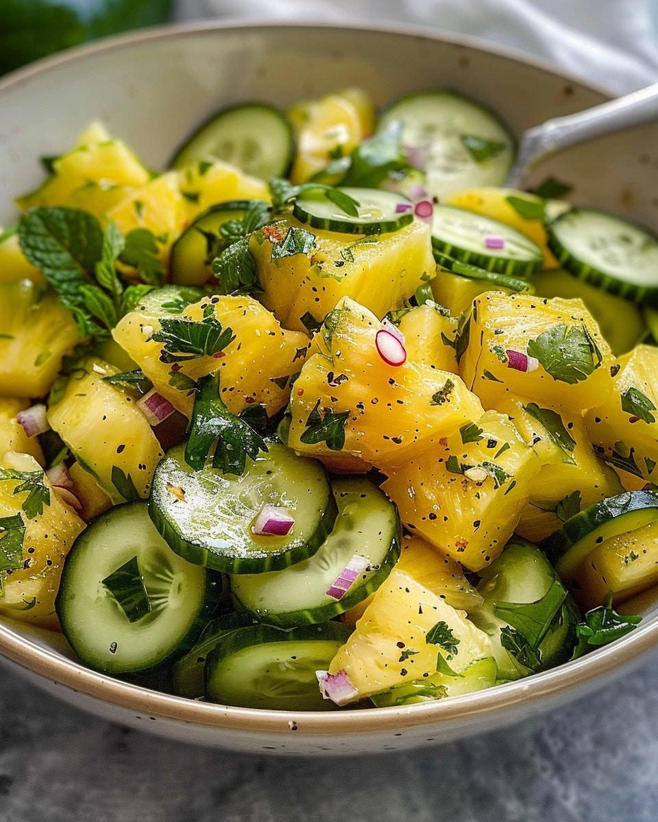 Pineapple Cucumber Salad