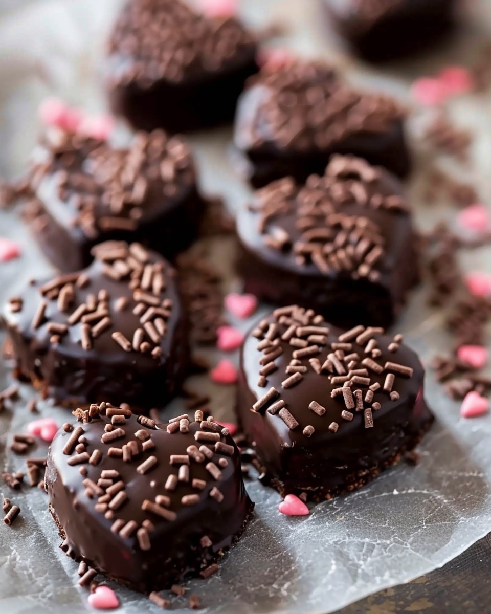 Chocolate Covered Cookie Dough Hearts