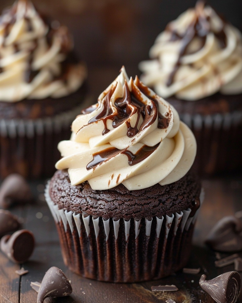 Chocolate Cream Cupcakes