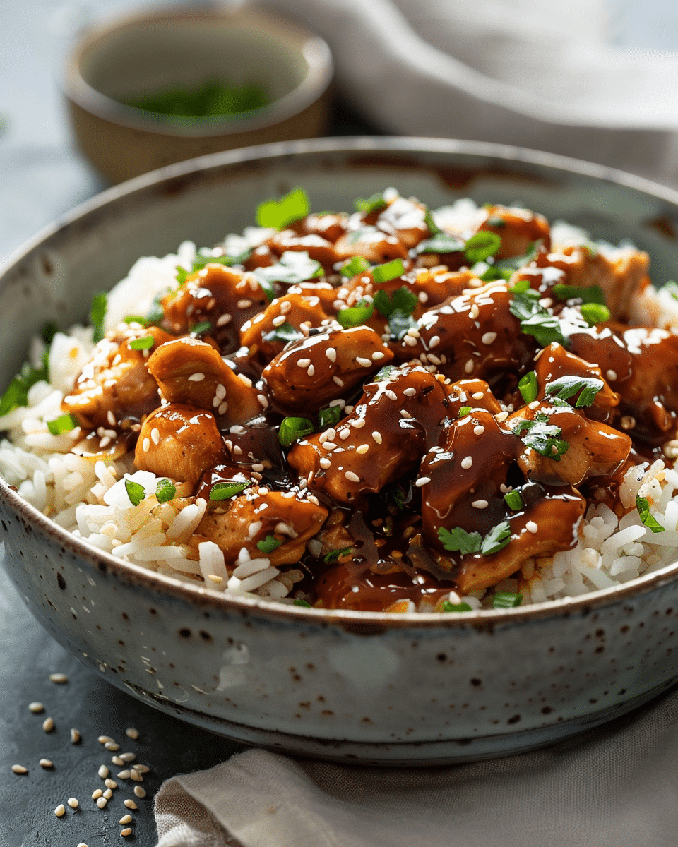 Honey BBQ Chicken Rice