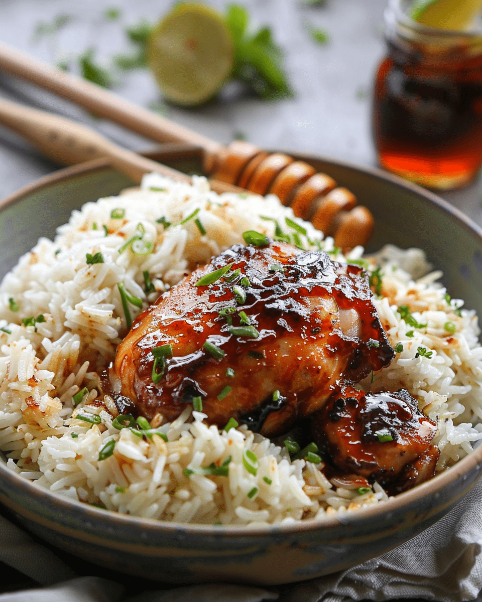 Honey BBQ Chicken Rice