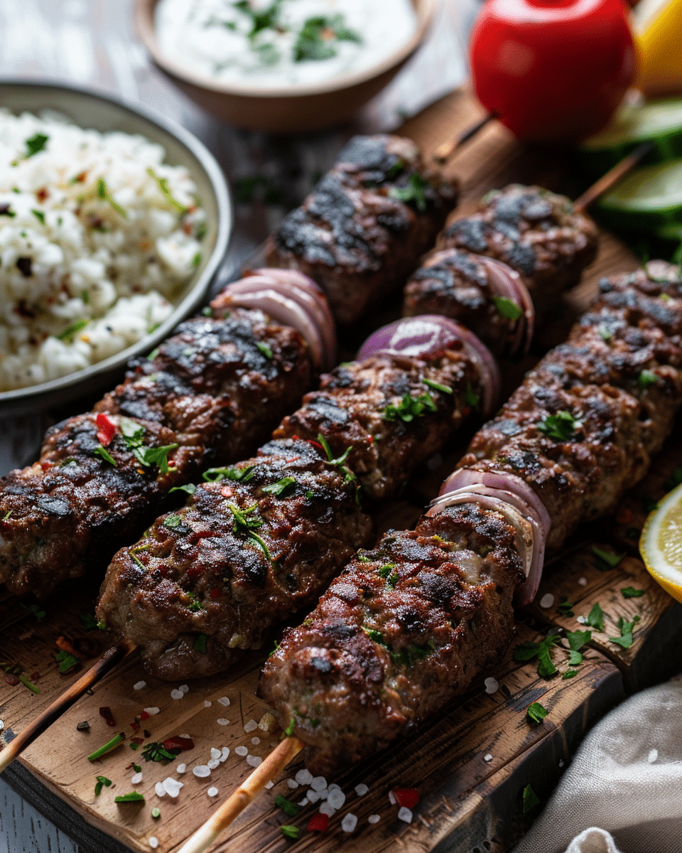 Beef Kafta Kebabs