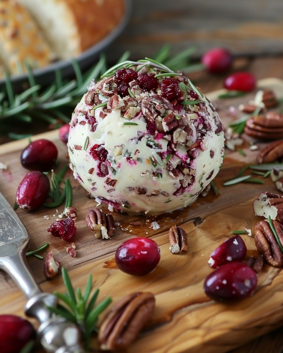 Cranberry Pecan Goat Cheese Ball