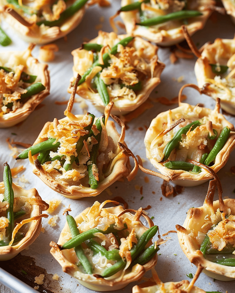 Green Bean Casserole Bites